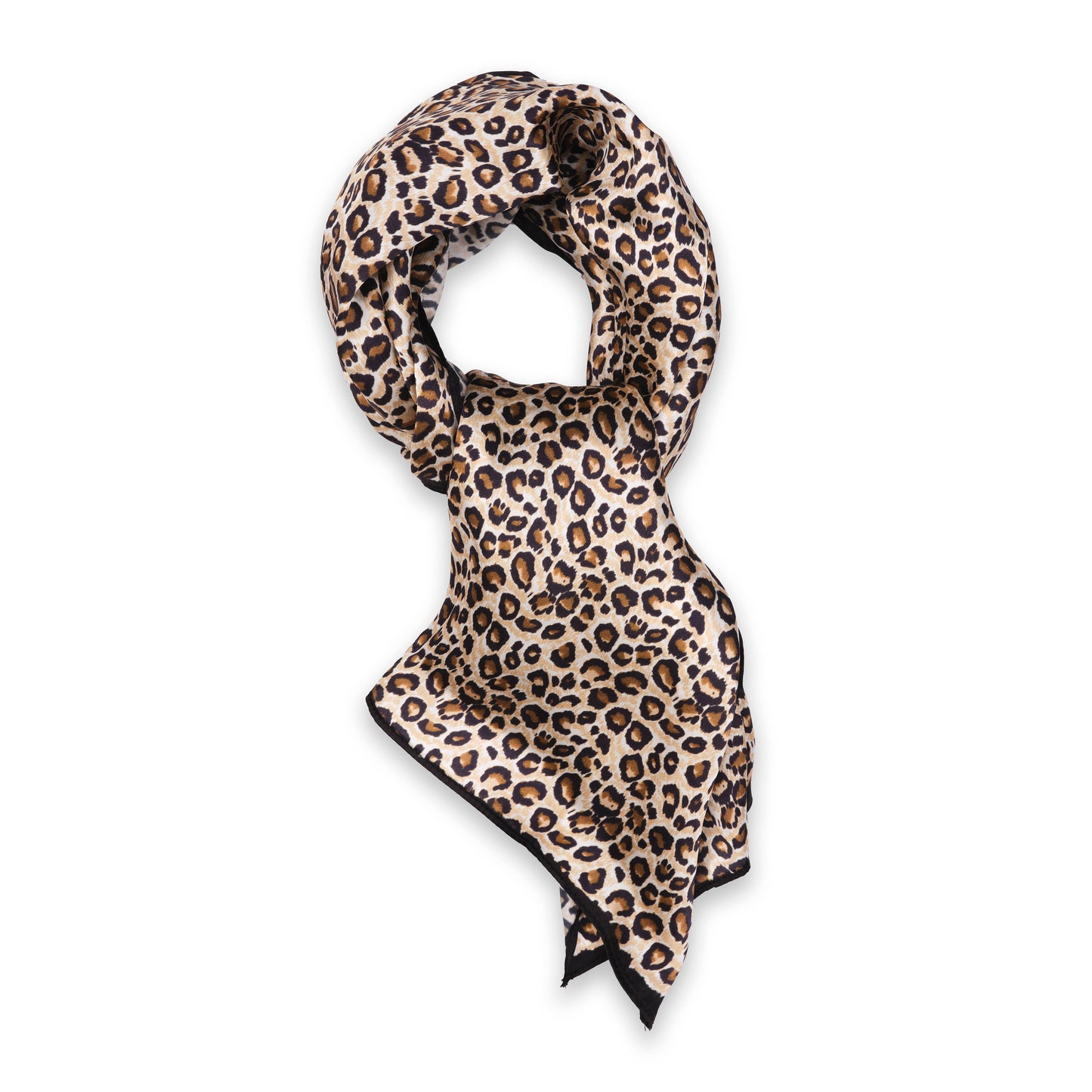 Leopard Scarf Pure Silk