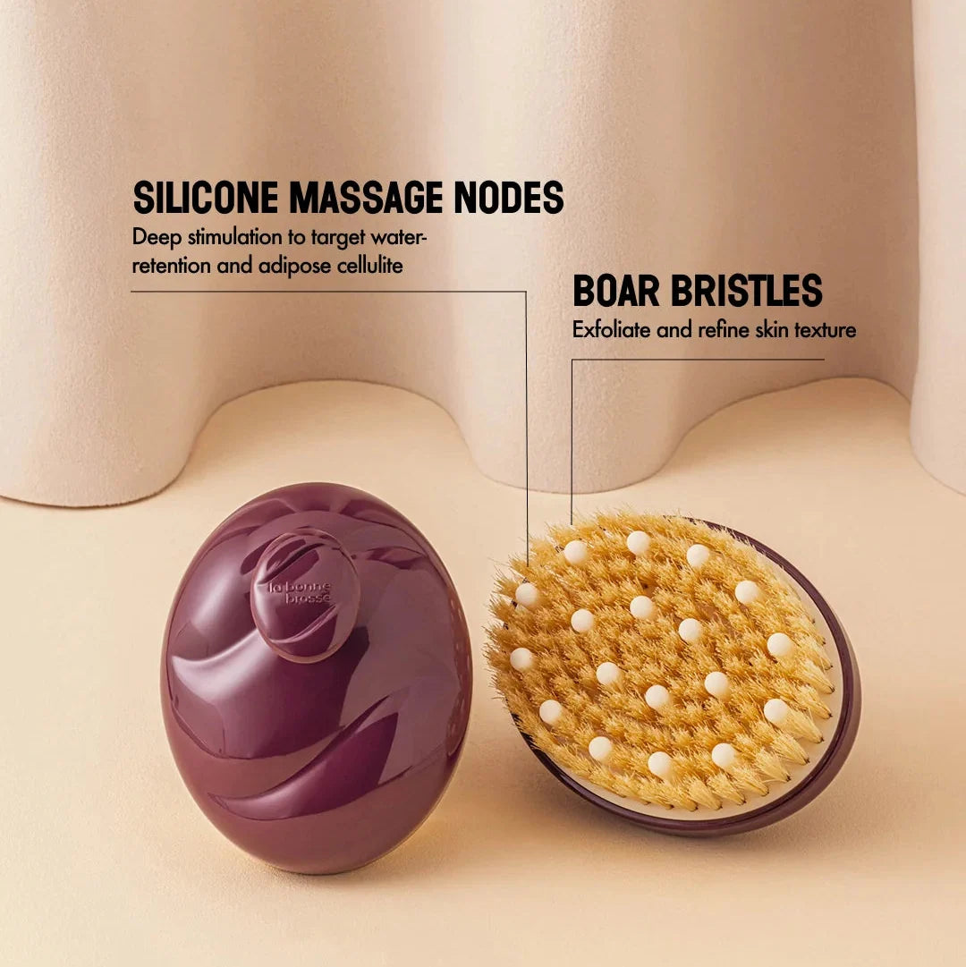 La Bonne Brosse N.02 Body Brush - Aubergine - details
