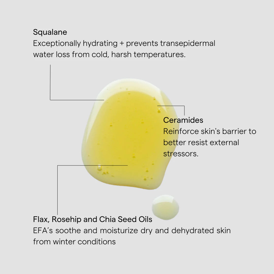 Glow - Wintertime Nourishing Facial Oil with Squalane, EFAs + Antioxidants