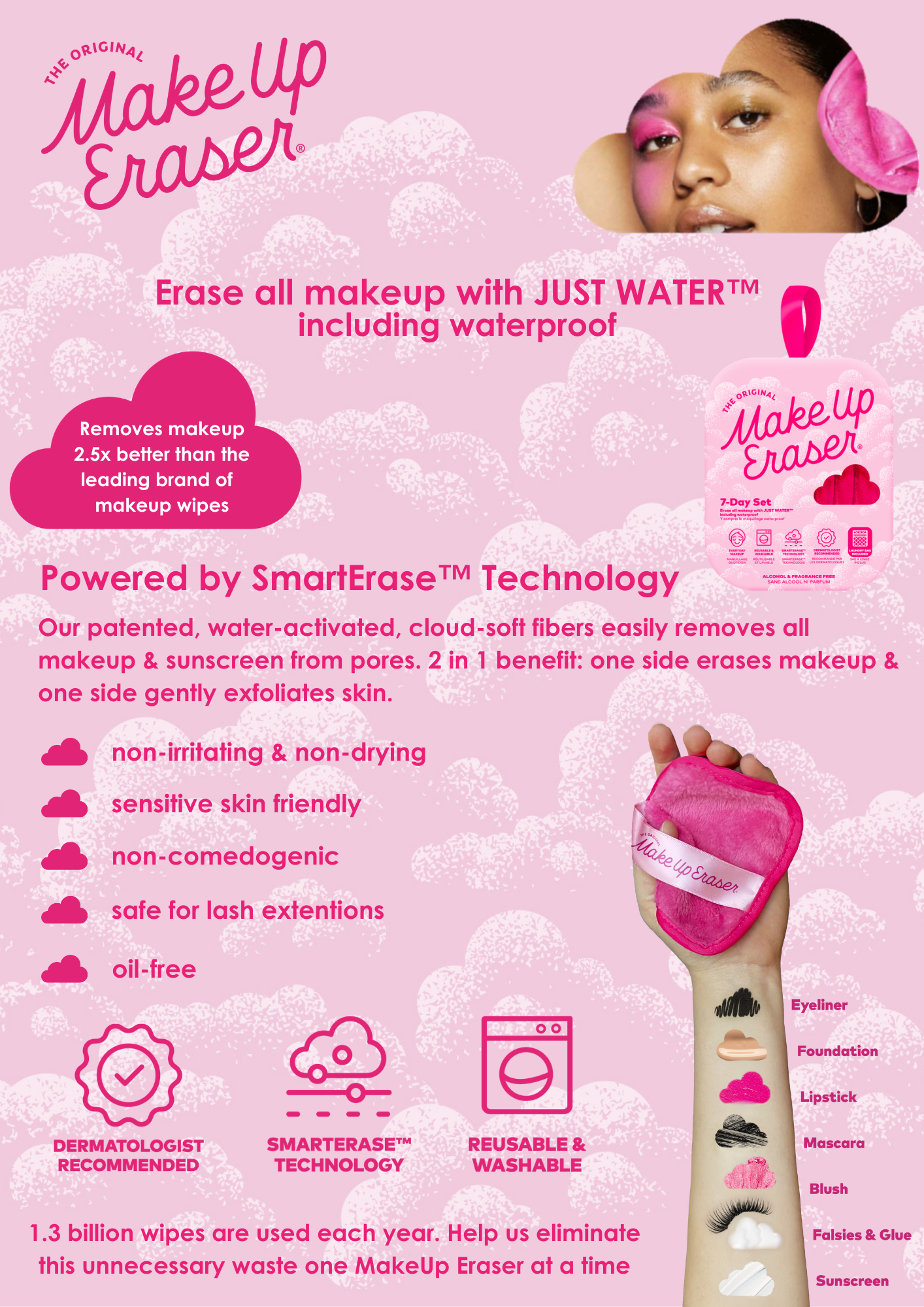 7-Day Set Make-Up Erasers