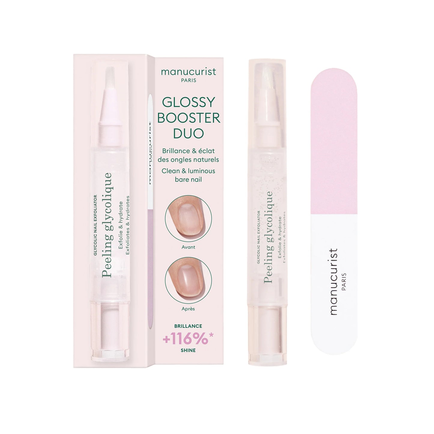 Manucurist - Glossy Booster Duo